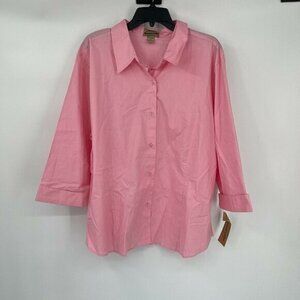 Wearguard Button Down Shirt 26 Womens Pink Button Casual Workwear Classic New